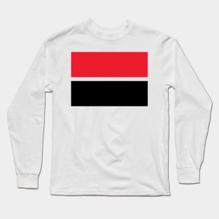 Manchester Red Black Bands Long Sleeve T-Shirt